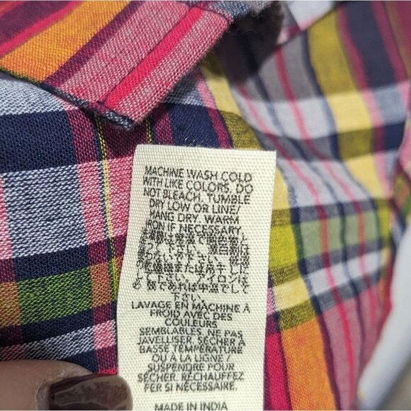 New The Great | Cottage Shirt In Bluegrass Plaid - Picture 10 of 10